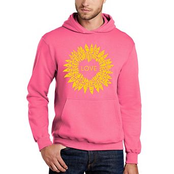 Sunflower Love - Men's Word Art Hooded Sweatshirt