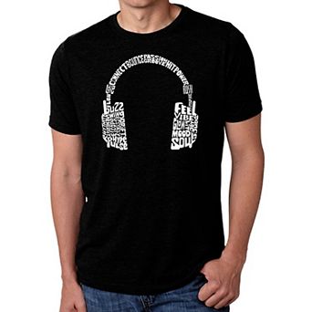 Mood Headphones - Men's Premium Blend Word Art T-Shirt