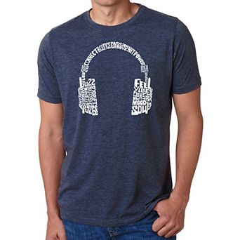 Mood Headphones - Men's Premium Blend Word Art T-Shirt
