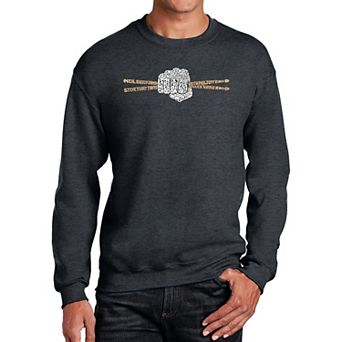 Drum Sticks - Men's Word Art Crewneck Sweatshirt