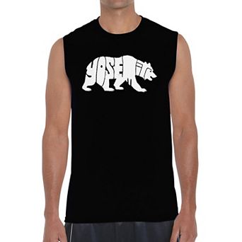Yosemite Bear - Men's Word Art Sleeveless T-Shirt