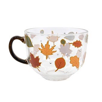 3D Embellished Leaf Print Mug