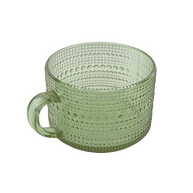 2-Piece Textured Glass Mug Set