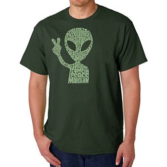 Peace Alien - Men's Word Art T-Shirt