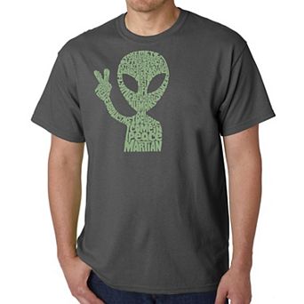 Peace Alien - Men's Word Art T-Shirt