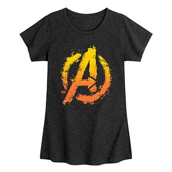 Girls 7-16 Marvel The Avengers Distressed Logo Graphic Tee