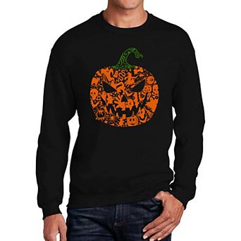 Halloween Pumpkin - Men's Word Art Crewneck Sweatshirt