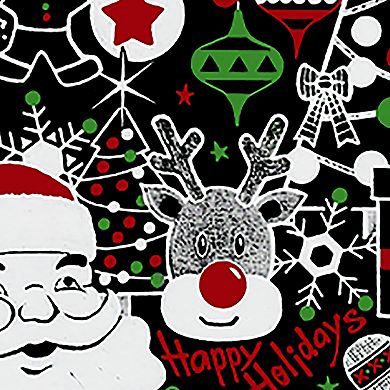 Christmas Themed Heart - Men's Word Art Hooded Sweatshirt