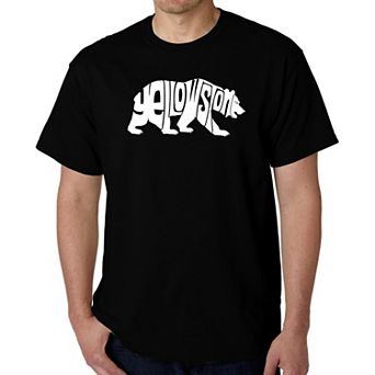 Yellowstone Bear - Men's Word Art T-Shirt