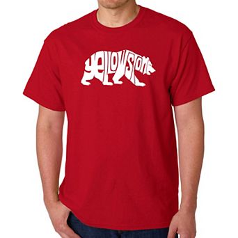 Yellowstone Bear - Men's Word Art T-Shirt