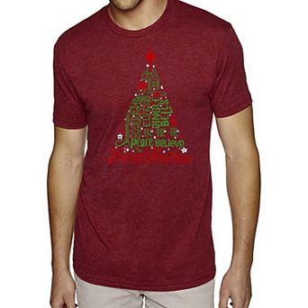 Holiday Christmas Tree - Men's Premium Blend Word Art T-Shirt