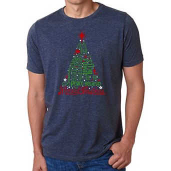 Holiday Christmas Tree - Men's Premium Blend Word Art T-Shirt
