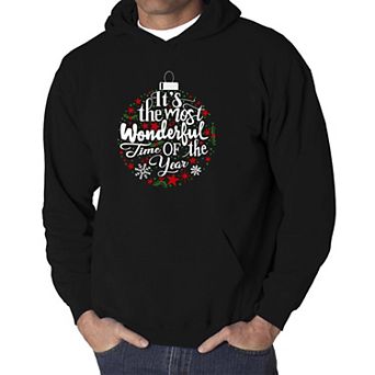 Christmas Ornament - Men's Word Art Hooded Sweatshirt