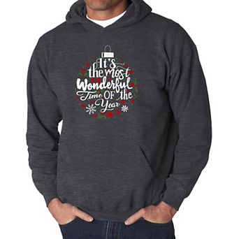 Christmas Ornament - Men's Word Art Hooded Sweatshirt