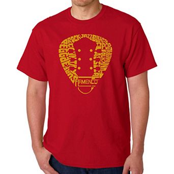 Guitar Pick Genres - Men's Word Art T-Shirt