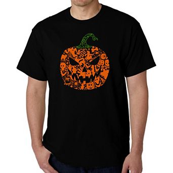 Halloween Pumpkin - Men's Word Art T-Shirt