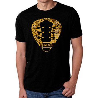Guitar Pick Genres - Men's Premium Blend Word Art T-Shirt