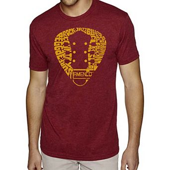 Guitar Pick Genres - Men's Premium Blend Word Art T-Shirt