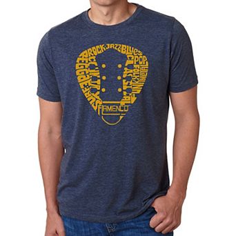 Guitar Pick Genres - Men's Premium Blend Word Art T-Shirt