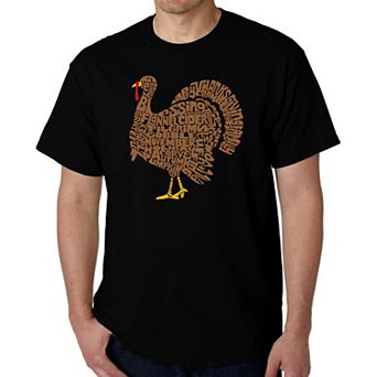 Thankgiving Turkey - Men's Word Art T-Shirt