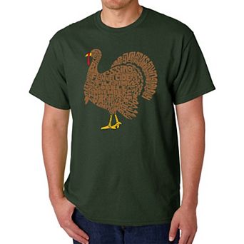 Thankgiving Turkey - Men's Word Art T-Shirt