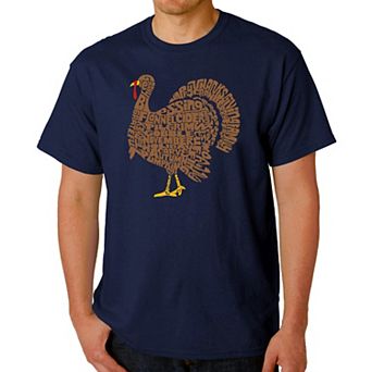 Thankgiving Turkey - Men's Word Art T-Shirt