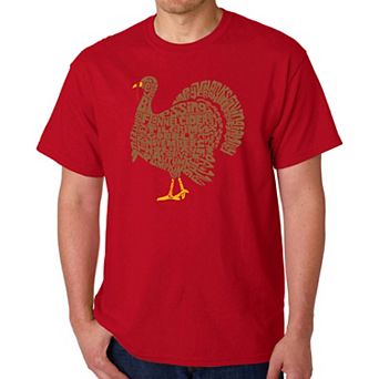 Thankgiving Turkey - Men's Word Art T-Shirt