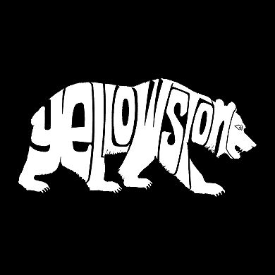 Yellowstone Bear - Men's Word Art Hooded Sweatshirt