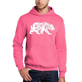 Yellowstone Bear - Men's Word Art Hooded Sweatshirt