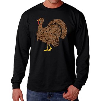 Thankgiving Turkey - Men's Word Art Long Sleeve T-Shirt