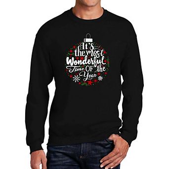 Christmas Ornament - Men's Word Art Crewneck Sweatshirt