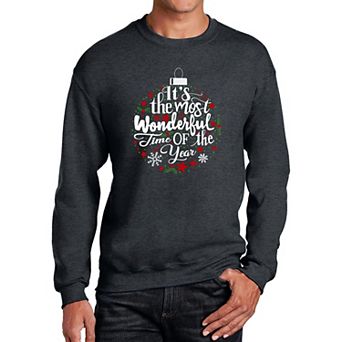 Christmas Ornament - Men's Word Art Crewneck Sweatshirt