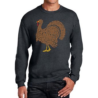 Thankgiving Turkey - Men's Word Art Crewneck Sweatshirt