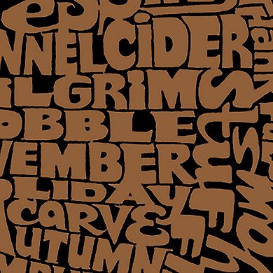 Thankgiving Turkey - Men's Word Art Hooded Sweatshirt