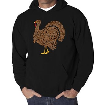 Thankgiving Turkey - Men's Word Art Hooded Sweatshirt