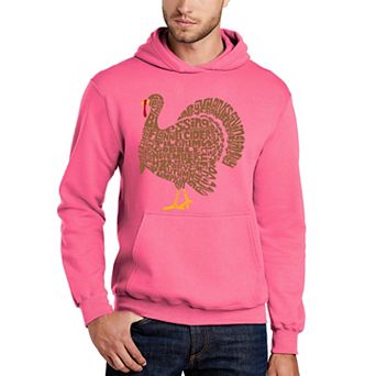 Thankgiving Turkey - Men's Word Art Hooded Sweatshirt