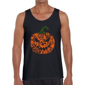 Halloween Pumpkin - Men's Word Art Tank Top