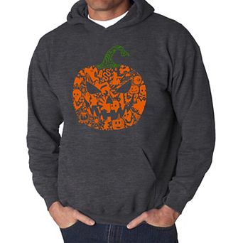 Halloween Pumpkin - Men's Word Art Hooded Sweatshirt