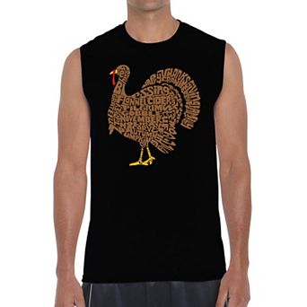 Thankgiving Turkey - Men's Word Art Sleeveless T-Shirt