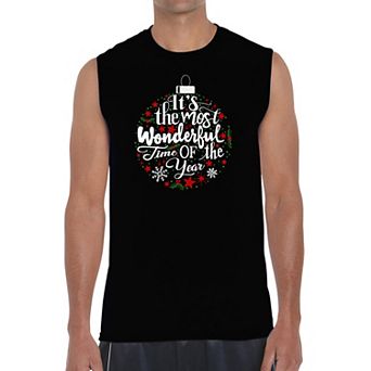 Christmas Ornament - Men's Word Art Sleeveless T-Shirt