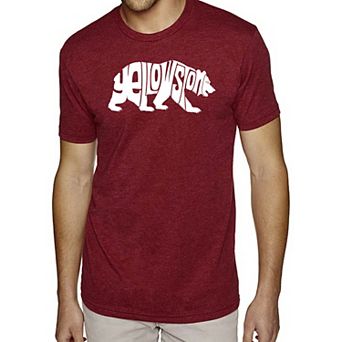 Yellowstone Bear - Men's Premium Blend Word Art T-Shirt