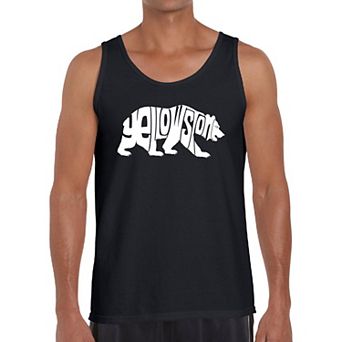 Yellowstone Bear - Men's Word Art Tank Top