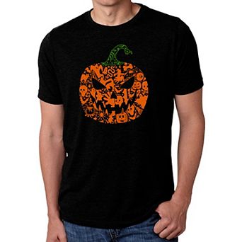 Halloween Pumpkin - Men's Premium Blend Word Art T-Shirt