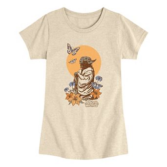 Girls 7-16 Star Wars Yoda Botanical Graphic Tee