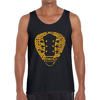Guitar Pick Genres - Men's Word Art Tank Top