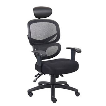 Multi-Function Task Chair, Headrest, Mesh, SereneSoft Padding
