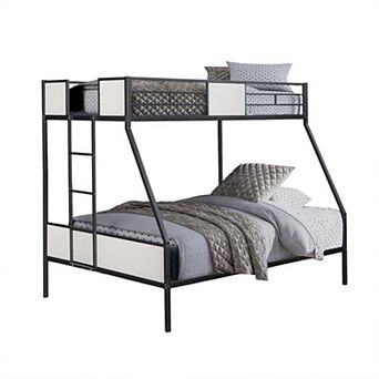 Mely Bunk Bed, Attached Side Ladder, Metal