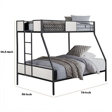 Mely Bunk Bed, Attached Side Ladder, Metal
