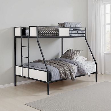 Mely Bunk Bed, Attached Side Ladder, Metal