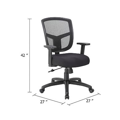 Swivel Task Chair, Synchro-Tilt, 5 Caster Wheels